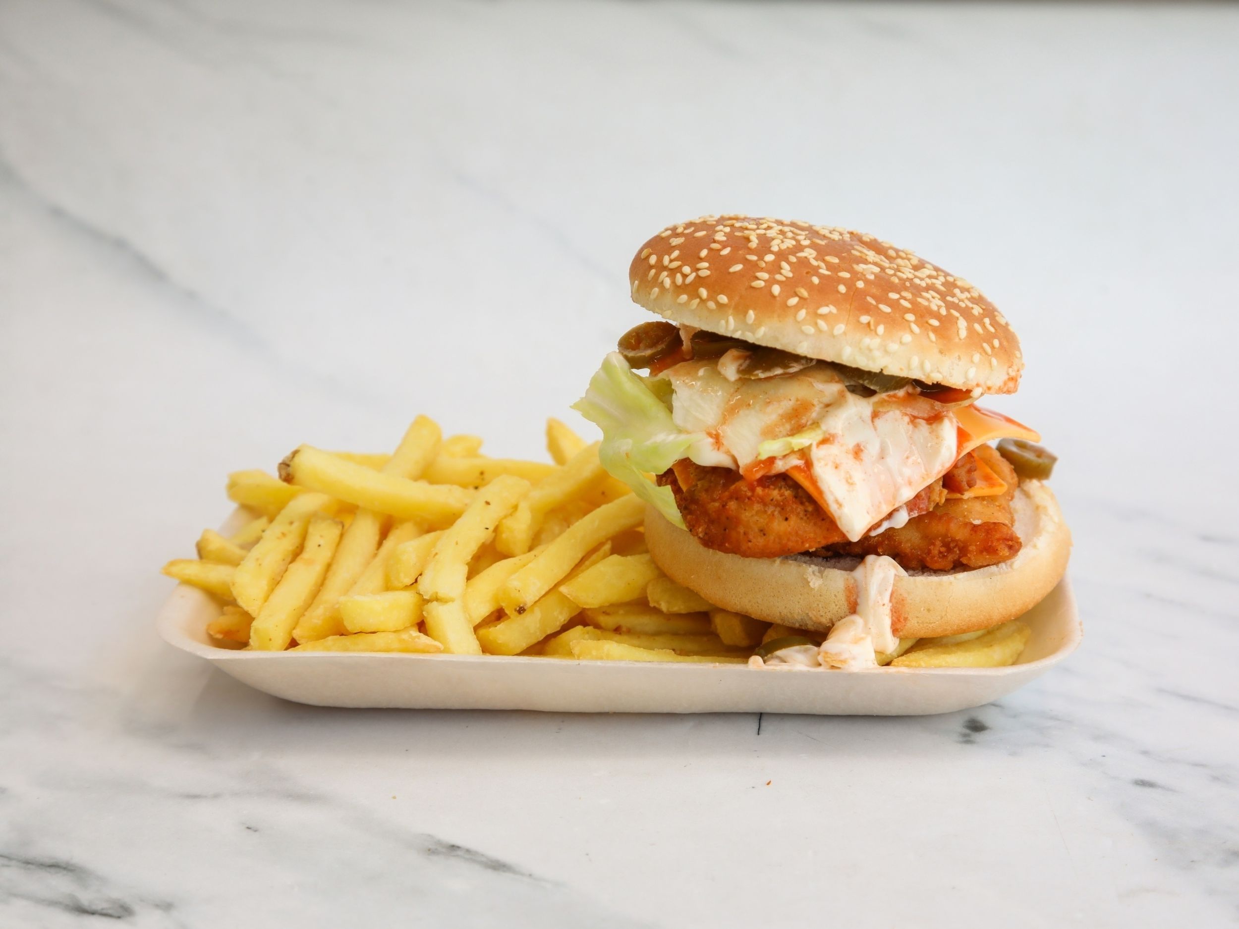 Hellfire Chicken Fillet Burger